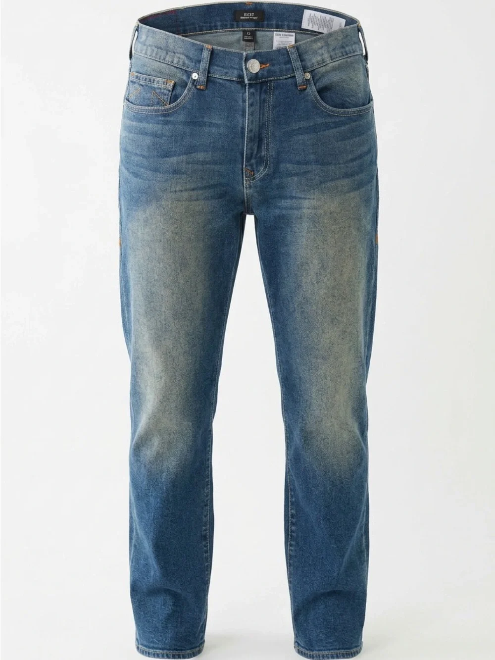True Religion Men's Straight Fit Blue Jeans